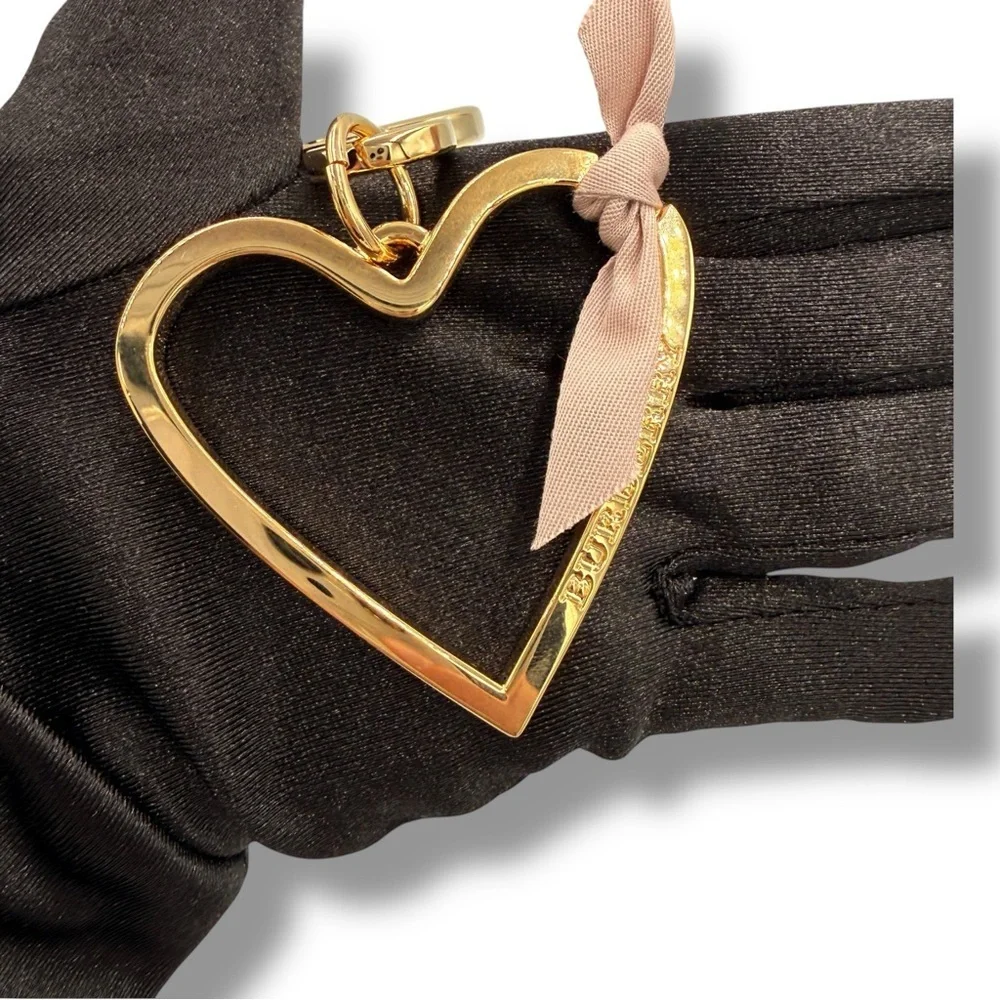 Burberry Heart Bag Charm – Gold Tone